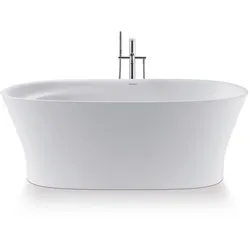 Duravit Cape Cod Badewanne freistehend, Rückenschräge, 1650x780mm, nahtlose Verkleidung, Gestell, Ab- und Überlaufgarnitur, weiß, 700459000000000