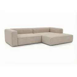 Ecksofa Modena Stoff Grau Stone