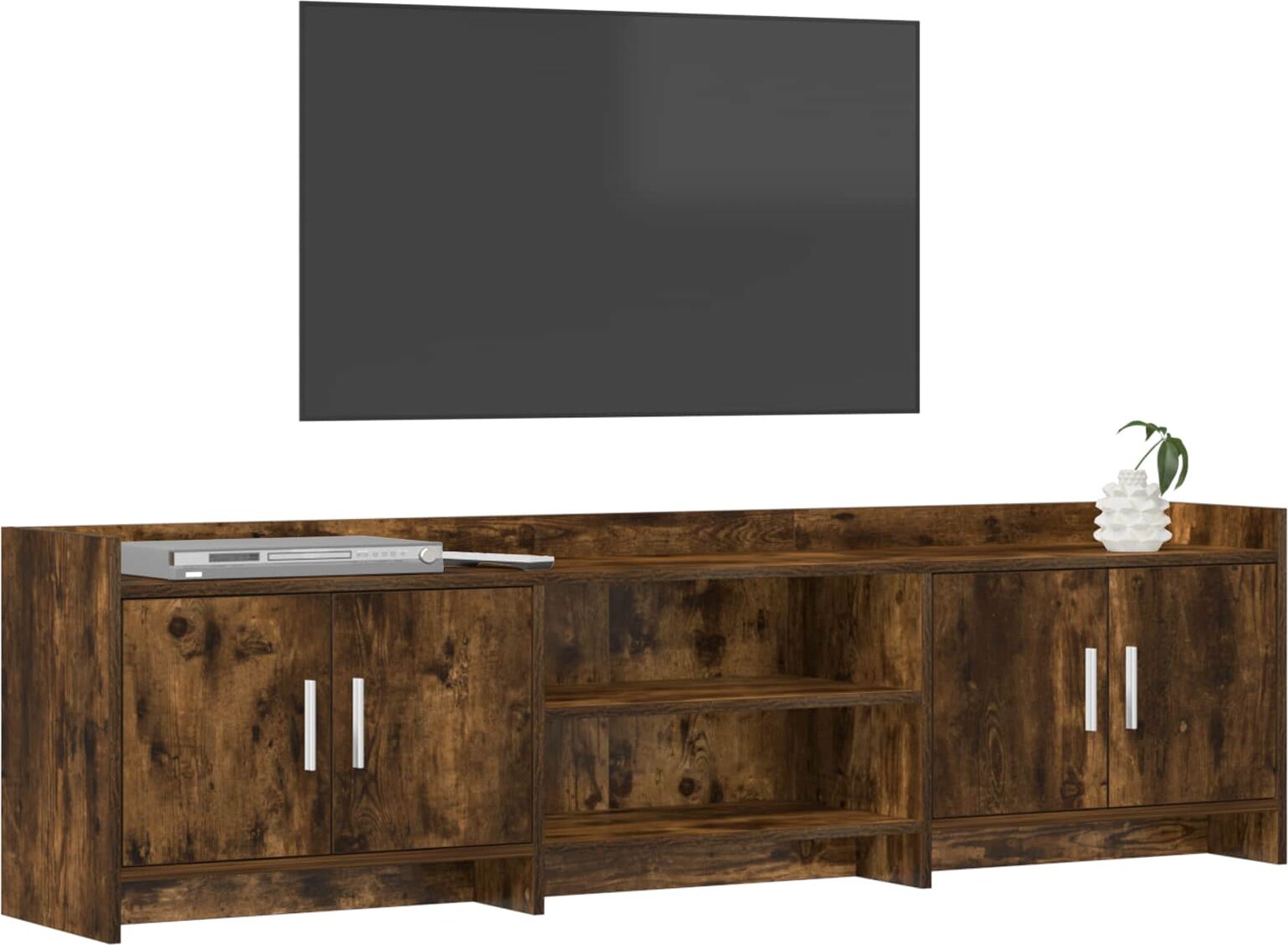 vidaXL Meuble TV 168 x 33 x 47 cm Chêne fumé Bois d'ingénierie