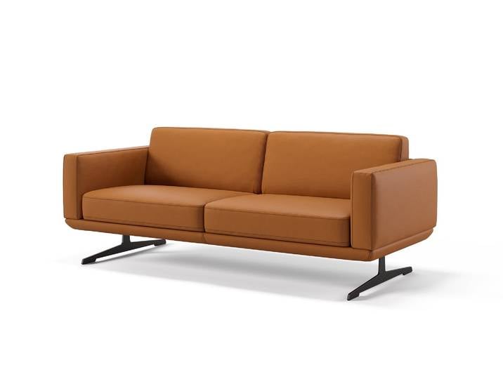 Home Design Ledercouch Leder 3-Sitzer MARETO Relax Sofa