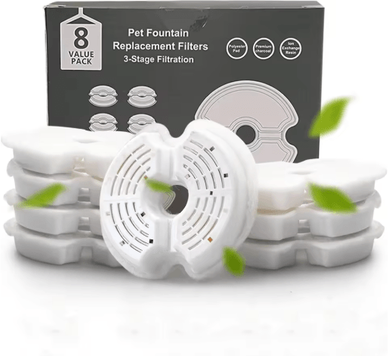 Inspire Picks Multi Layer Cat Water Fountain Replacement Filters For Cleaner Pet Water 4 8 Pack 8 Pack