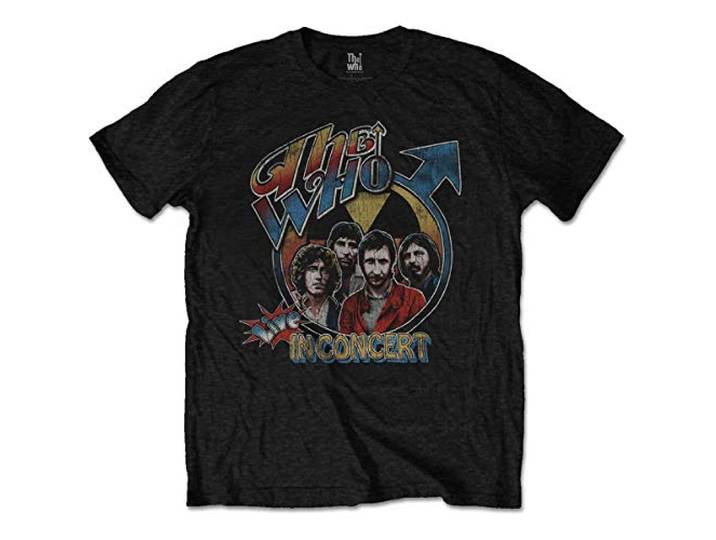 T-Shirt # L Black Unisex # Live In Concert