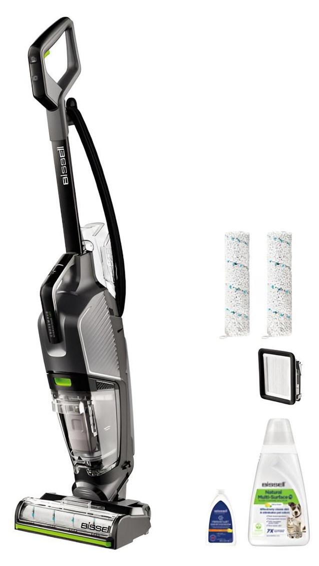 Bissell CrossWave Hydrosteam Pet Pro, Standstaubsauger, Beutellos, Schwarz, Silber, 0,82 l, 0,64 l, Trocken&Nass