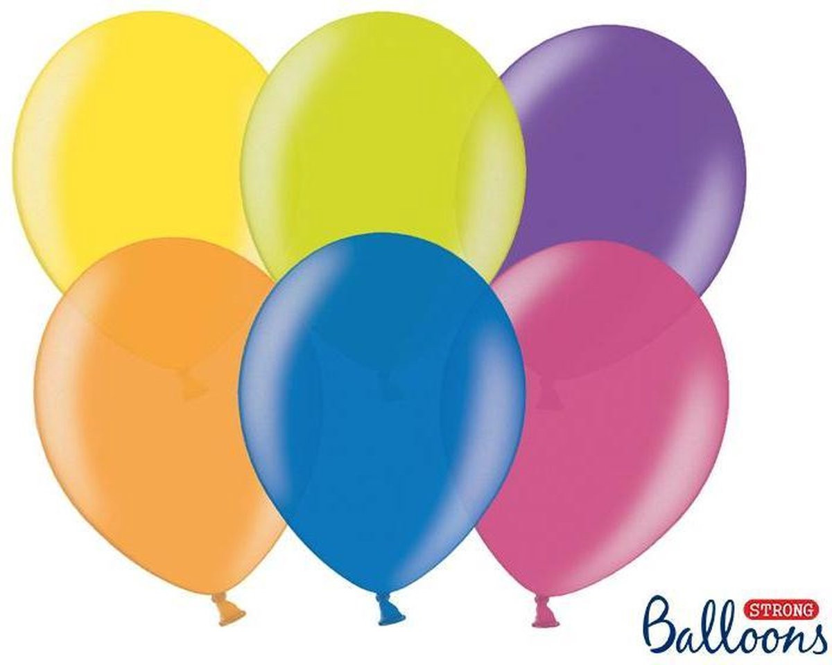 Party Deco Metallic Ballonnen diverse kleuren 50 stuks