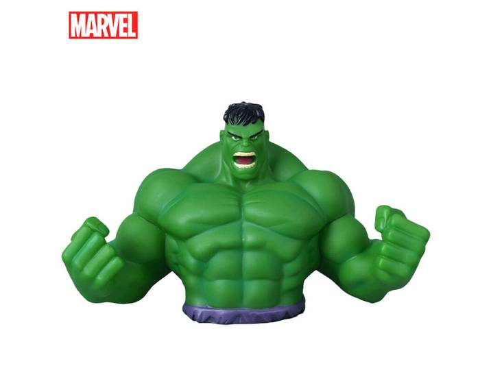 Tirelire Marvel Hulk Verte Officielle 3D en PVC – Figurine Collectible Étanche et Antichoc pour Pièces, Décoration de Bureau ou Cadeau Économies