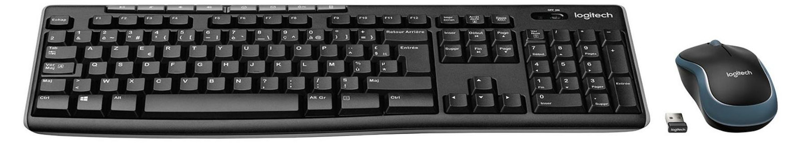 Logitech MK270 Draadloze Combinatie van Toetsenbord en Muis
