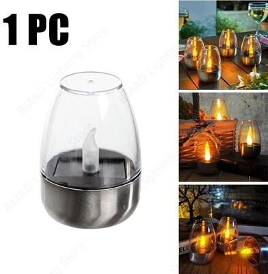 Uplift Treasures Solar Powered Waterproof Flameless LED Garden Candles 1pc