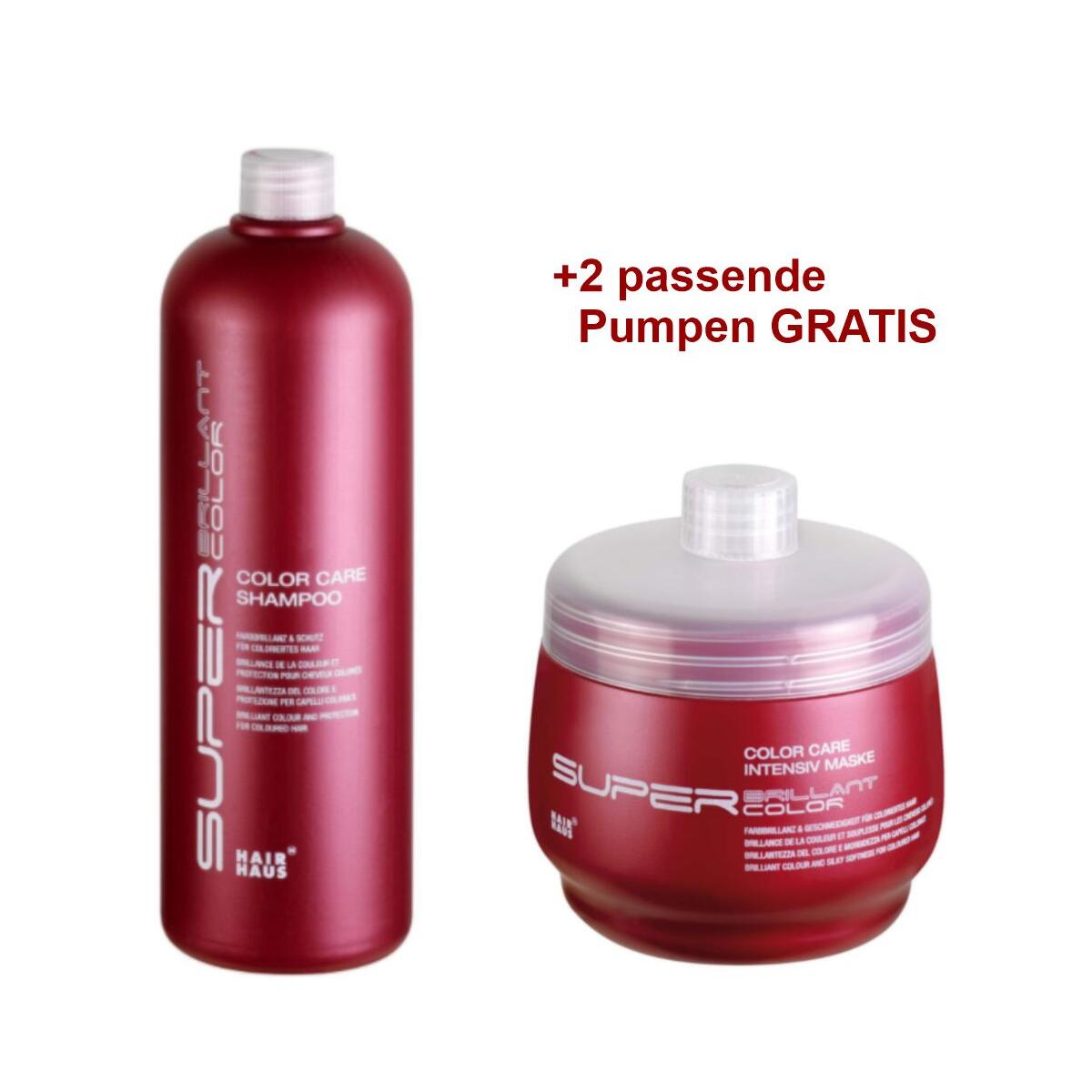 HAIR HAUS GmbH Super Brillant Color Aktion mit 2 passenden Pumpen