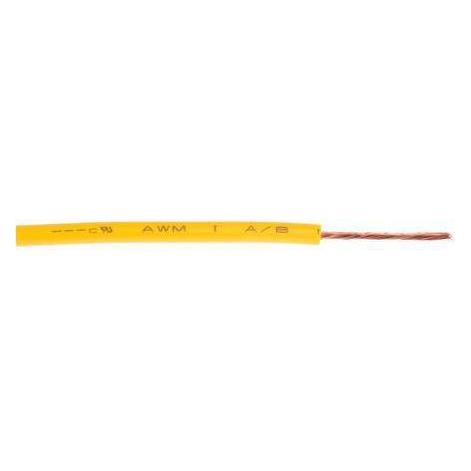 RS PRO Normierte Aderleitung Ø 3mm / 1 mm² Kupfer, Gelb 32 / 0,2 mm Litzen, 100m (100 m) (1805939)