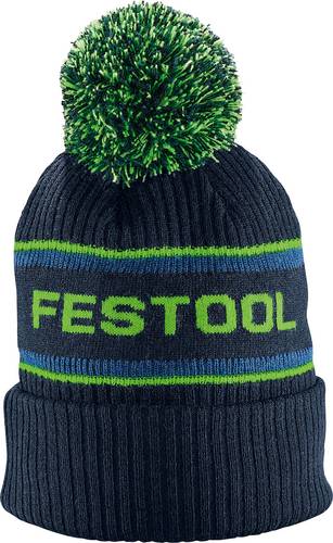 Festool WINH-FT1 577832 Bommelmütze Dunkelblau, Hellgrau, Grün