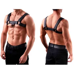 Saxos, Dildo, Soft Leder Brust Harness L/xl