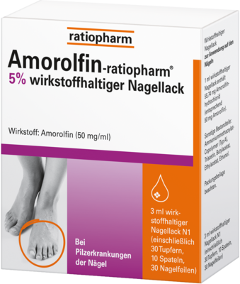 ratiopharm GmbH Amorolfin-ratiopharm® 5 % wirkstoffhaltiger Nagellack 3 ml 09199173