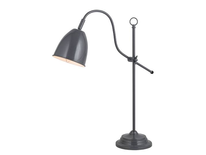 home24 Tafellamp Ø 13cm grijs Metaal E14