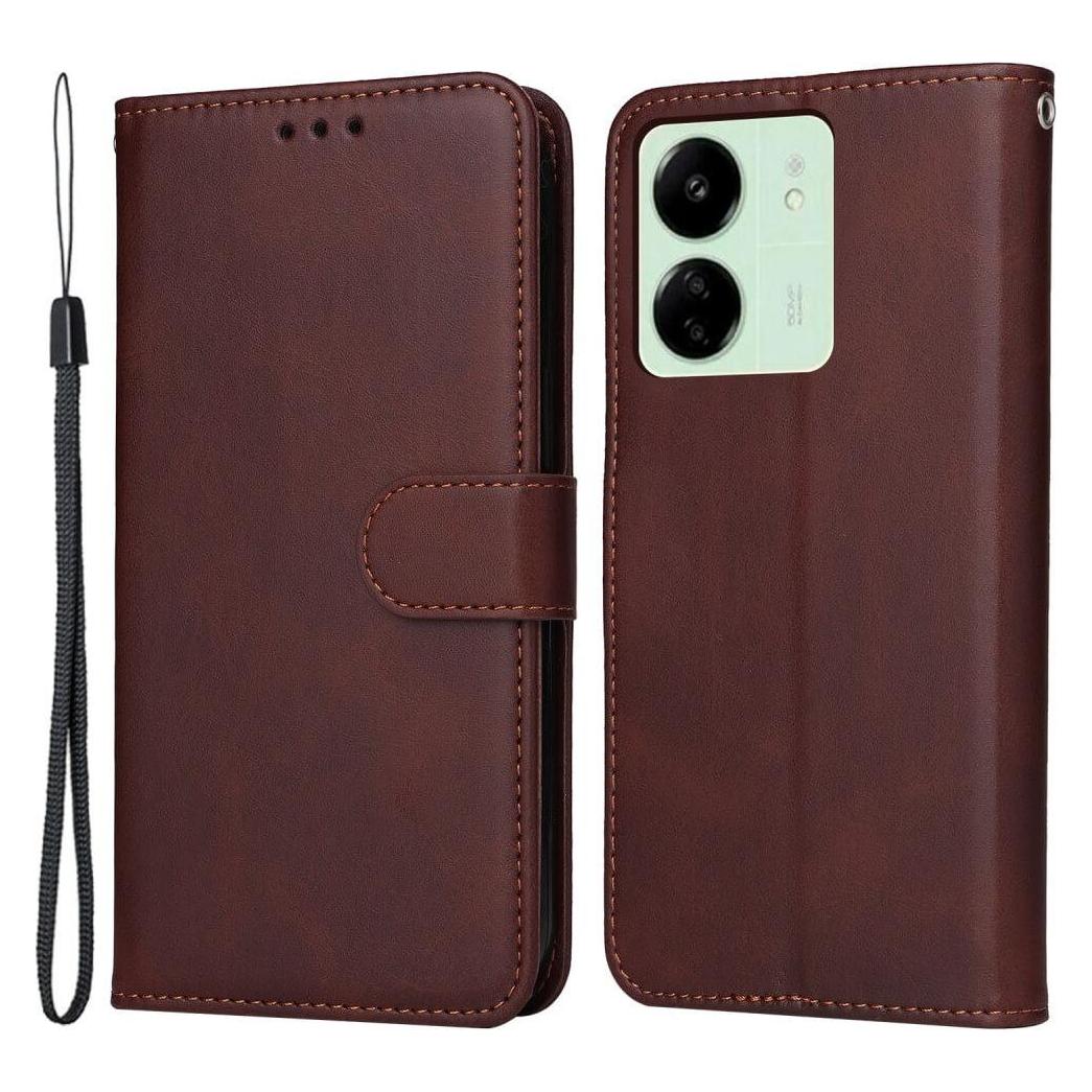 Cover-Discount Xiaomi Poco C65 / Redmi 13C - Premium Etui braun (Xiaomi Poco C65) (660168061C)