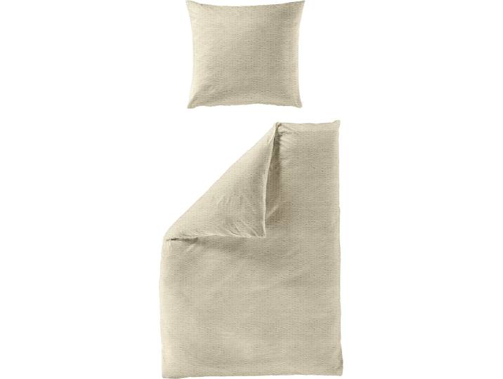 Bettwäsche BIERBAUM Chic Uni , beige, B/L: 135cm x 200cm, 1 Stk., 1 Stk., Seersucker, B/L: 80cm x 80cm, 2, Seersucker, Obermaterial: 100% Baumwolle, Bettwäsche, Bettwäsche, Schickes Unidesign: Modern und elegant für jedes Schlafzimmer