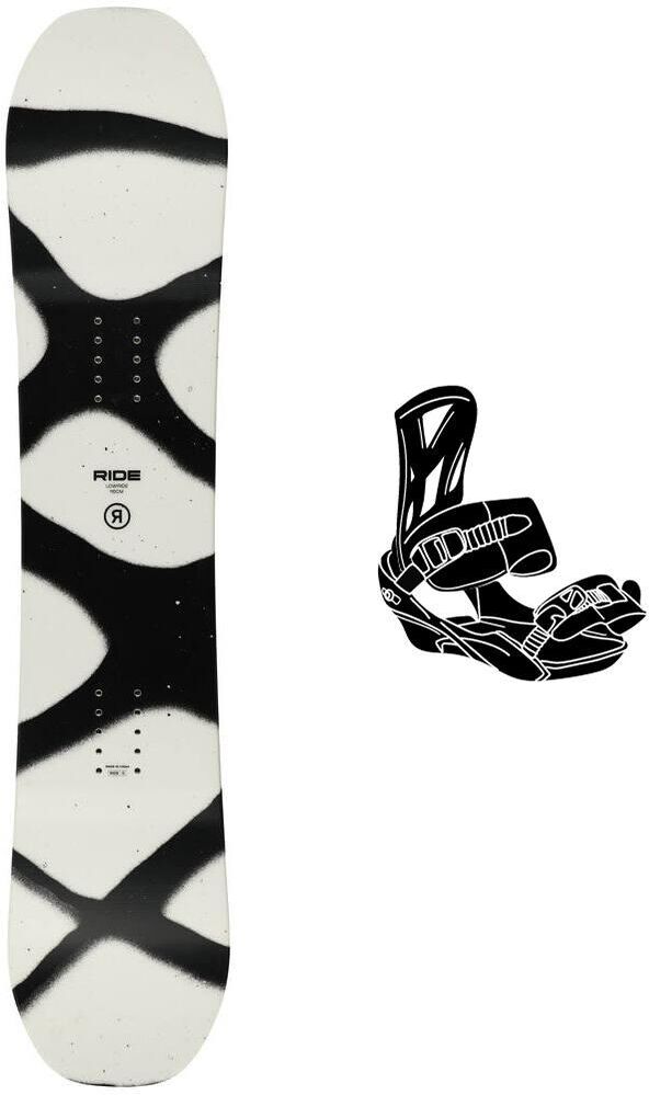 Ride  - Pack Planche Snowboard Lowride - 130 + Goodtime - Planche Snowboard