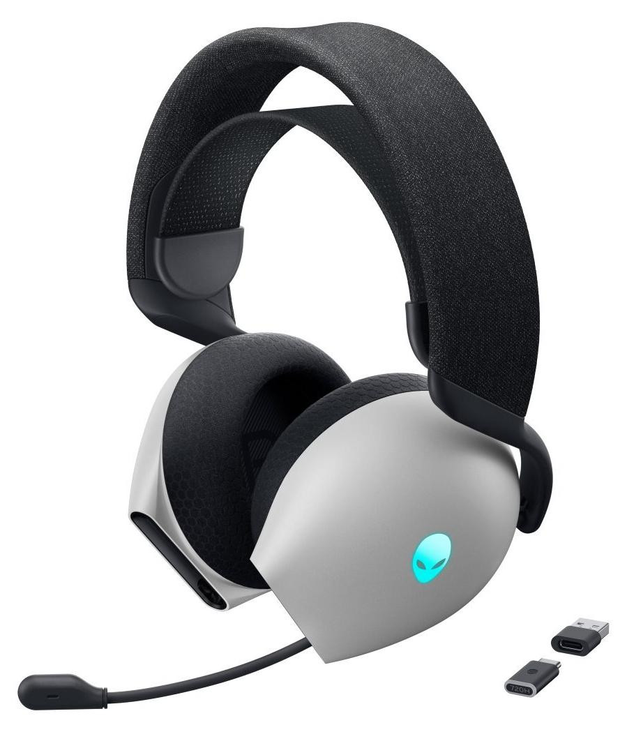 Alienware AW720H Gaming Hoofdtelefoon, Bekabeld en Draadloos, Zwart-Wit