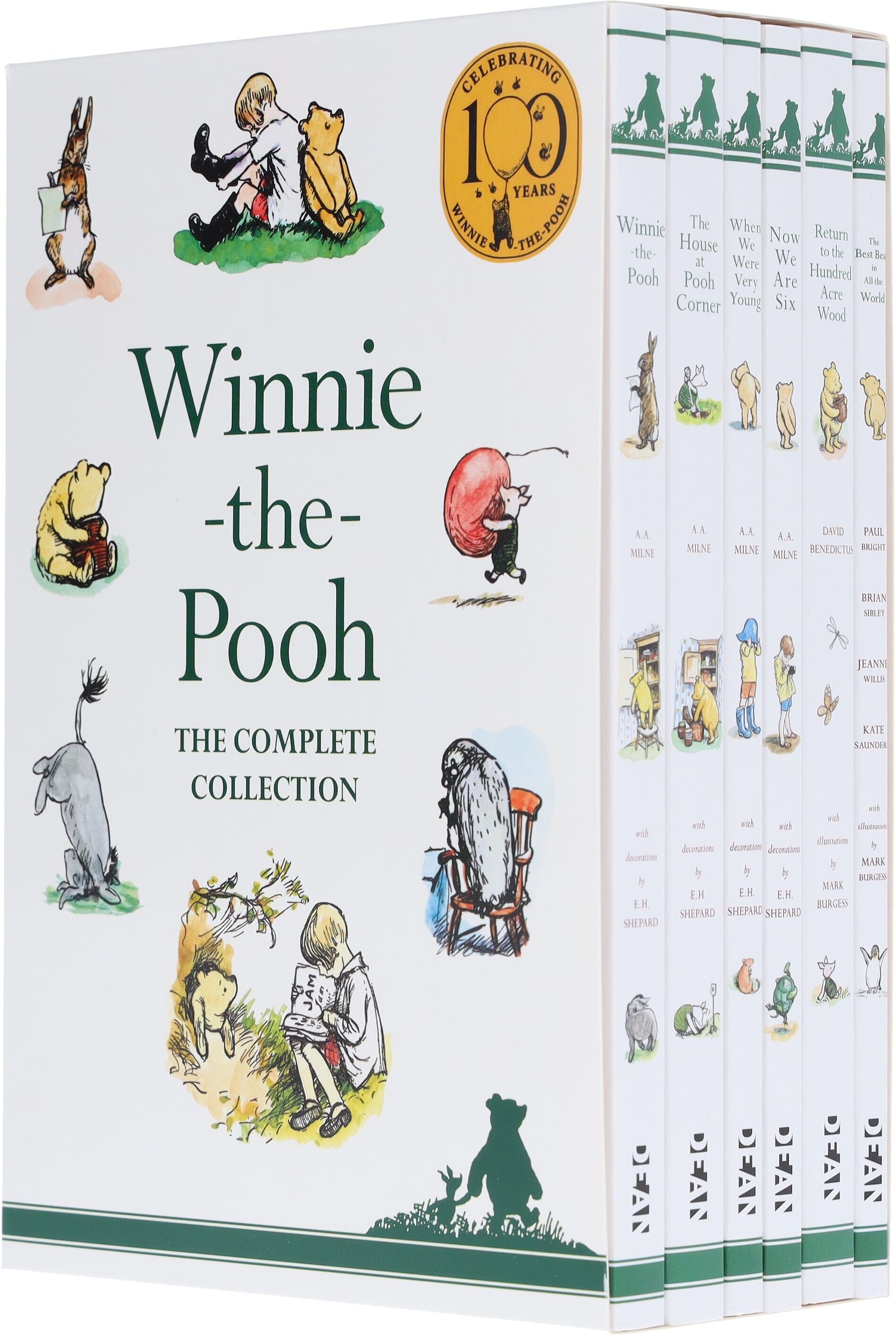 Winnie-The-Pooh The Complete Collection 6 Books Set By A. A. Milne - Ages 7-9 - Paperback HarperCollins Publishers