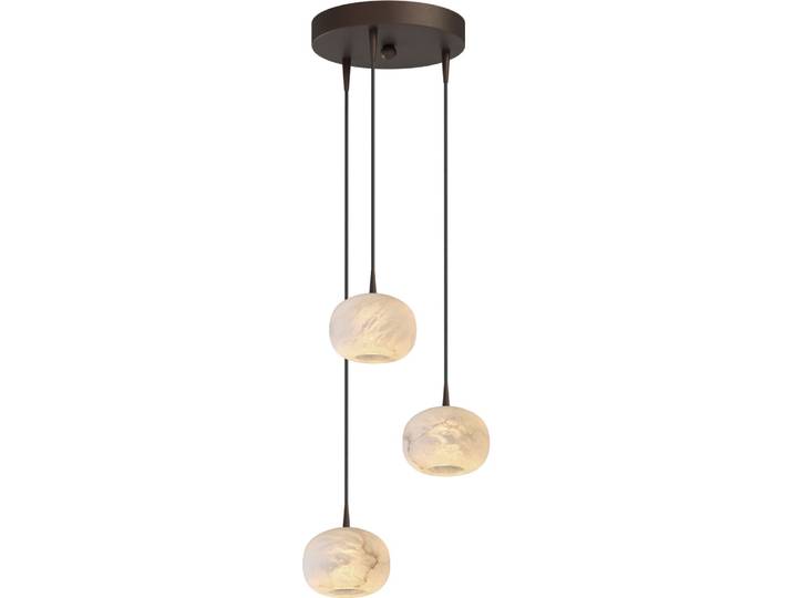 Design hanglamp Alta 3-lichts cacao Masterlight - 2322-15-22-3-21-12