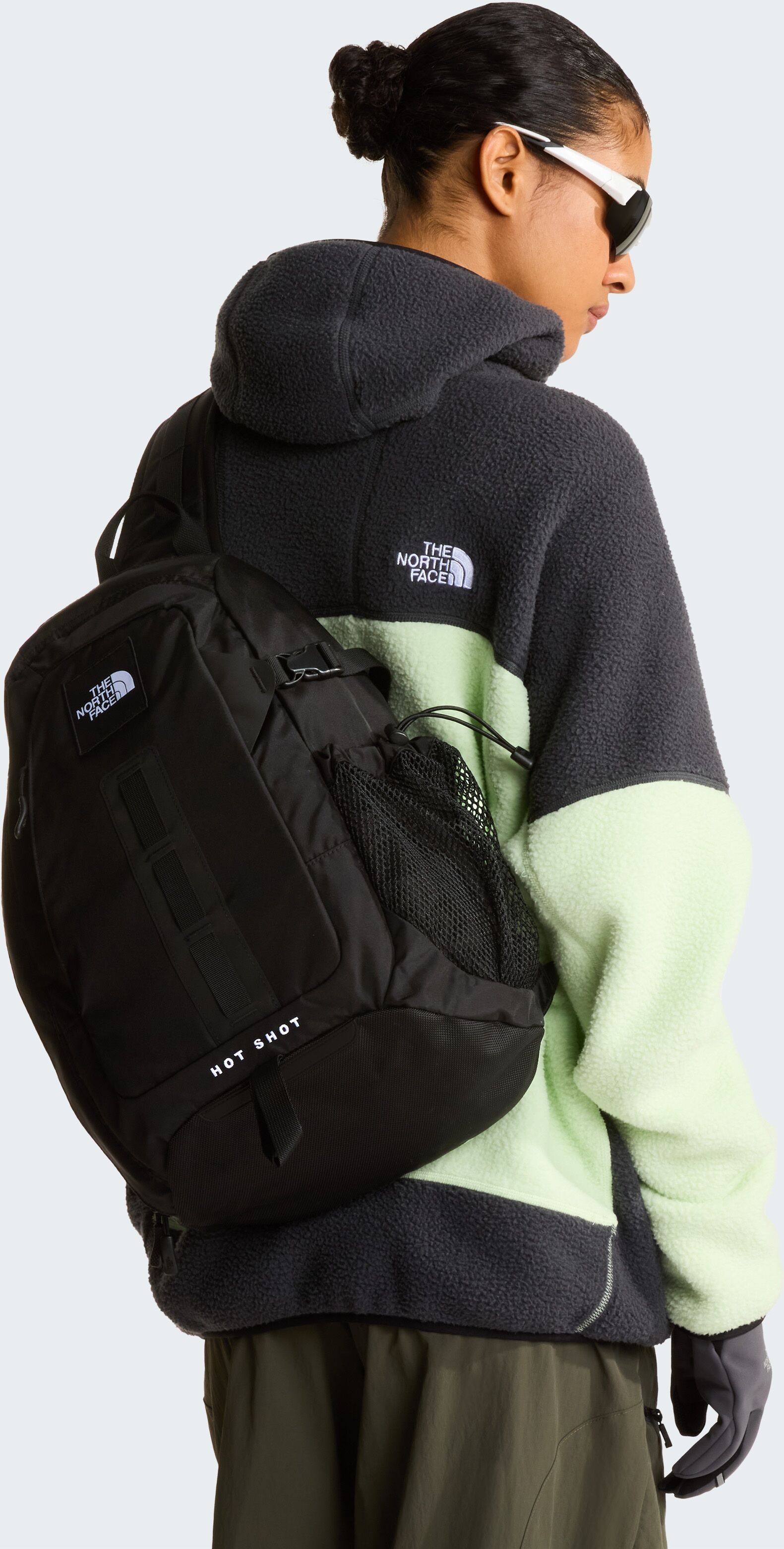 Umhängetasche THE NORTH FACE "HOT SHOT SLING", Herren, tnf schwarz, Obermaterial: 100% Nylon, Taschen Umhängetasche, aus Nylon, für Fitness und sportliche Aktivitäten, 1-teiliges Design