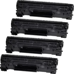 4 Kompatible Toner ersetzt Canon 725 Multipack schwarz