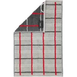 Gästetuch NOBLESSE SQUARE KARO (BL 30x50 cm) - silber - BL 30x50 cm