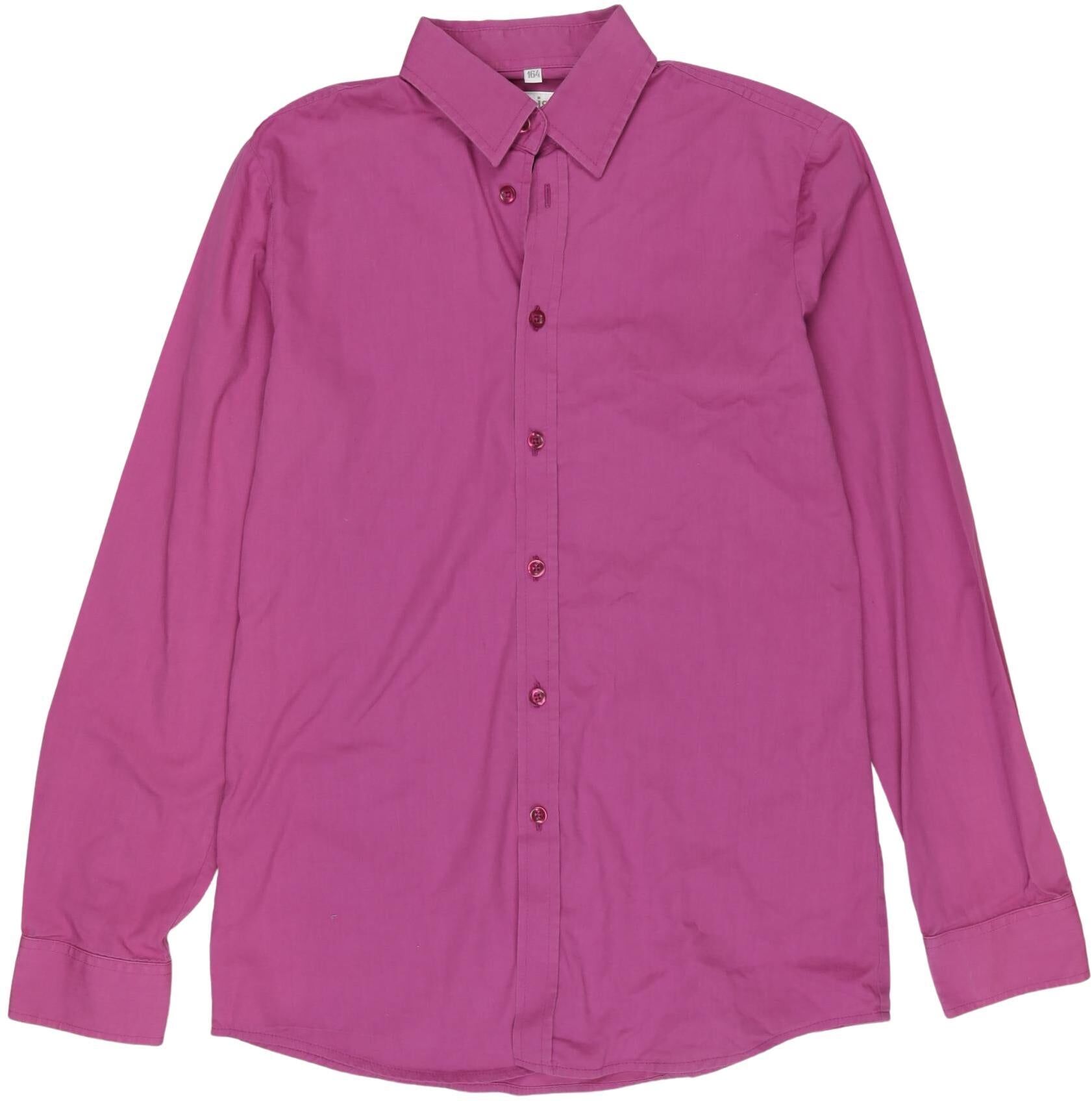 weise Jungen Hemd, Pink, Gr. EU 164, Baumwolle / Synthetik - Second Hand
