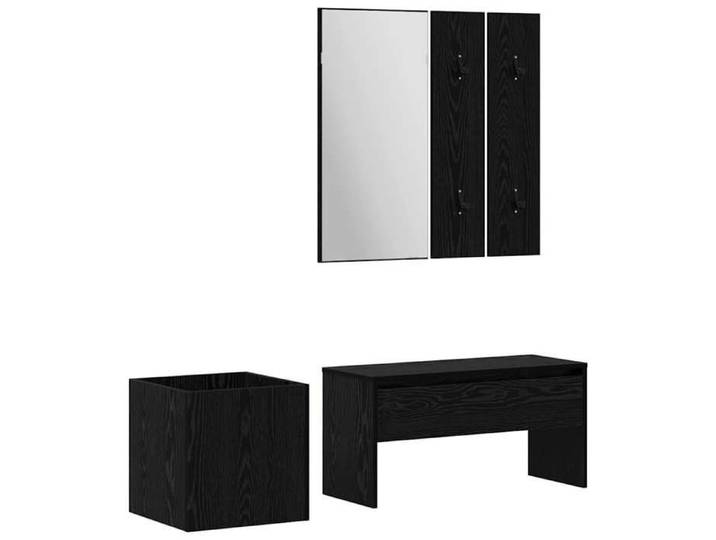 Les Soldes  Ensemble de meubles d'entrée 5 pcs - CLOUD - Banc d'entrée multifonctionnel - Bois d'ingénierie J7175