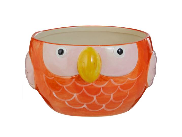 Cache-pot 15 x 11 x 15cm Orange/Orange