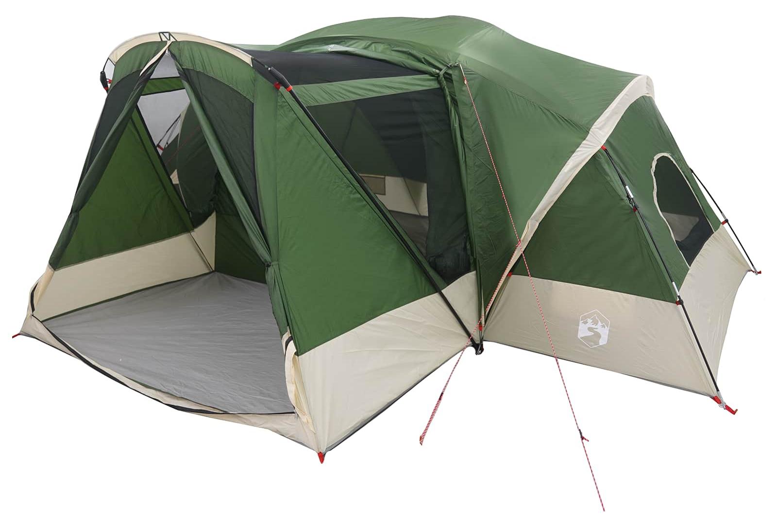 Cabin Zelt mit Regenhaube, wasserabweisend 10 Personen Grün