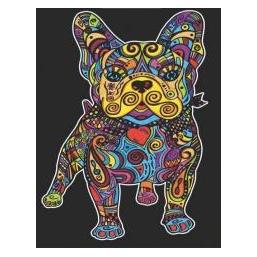 ColorVelvet Ausmalbild einer Französischen Bulldogge (Samt) A4 (70188052)