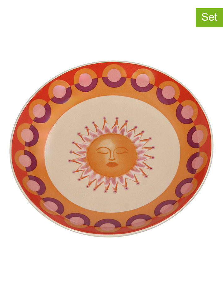 Kersten 2er-Set: Brotteller ''Sun'' in Bunt - Ø 16 cm - onesize
