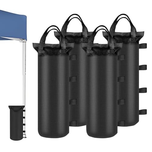 Set van 4 weerbestendige gazebo zandzakken voor paviljoen, 50 x 20 cm