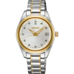 Seiko Conceptual Series Damenuhr Klassik SUR582P1 - silber,gold - 32mm