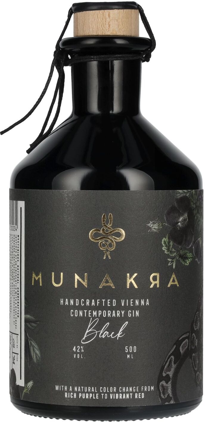 Munakra Handcrafted Vienna Contemporary Gin Black 42% Vol. 0,5l