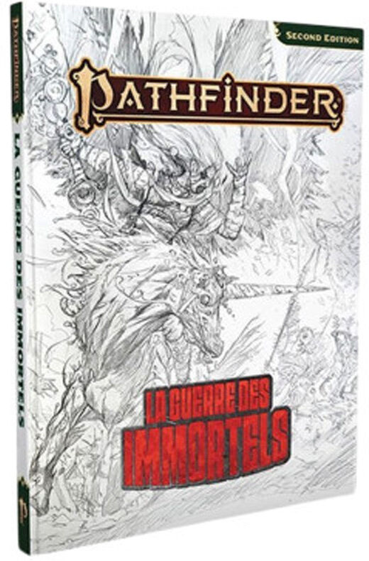 Black Book Editions Pathfinder 2 - La Guerre des immortels (couverture croquis)