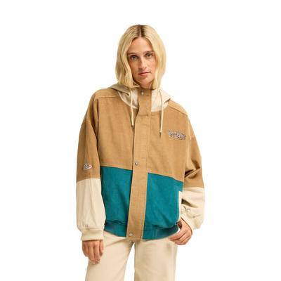 Outdoorjacke BILLABONG "Since 73 Set The Tone", Damen, Gr. XS, braun (colonial blau), Obermaterial: 100% Baumwolle., Jacken Outdoorjacke