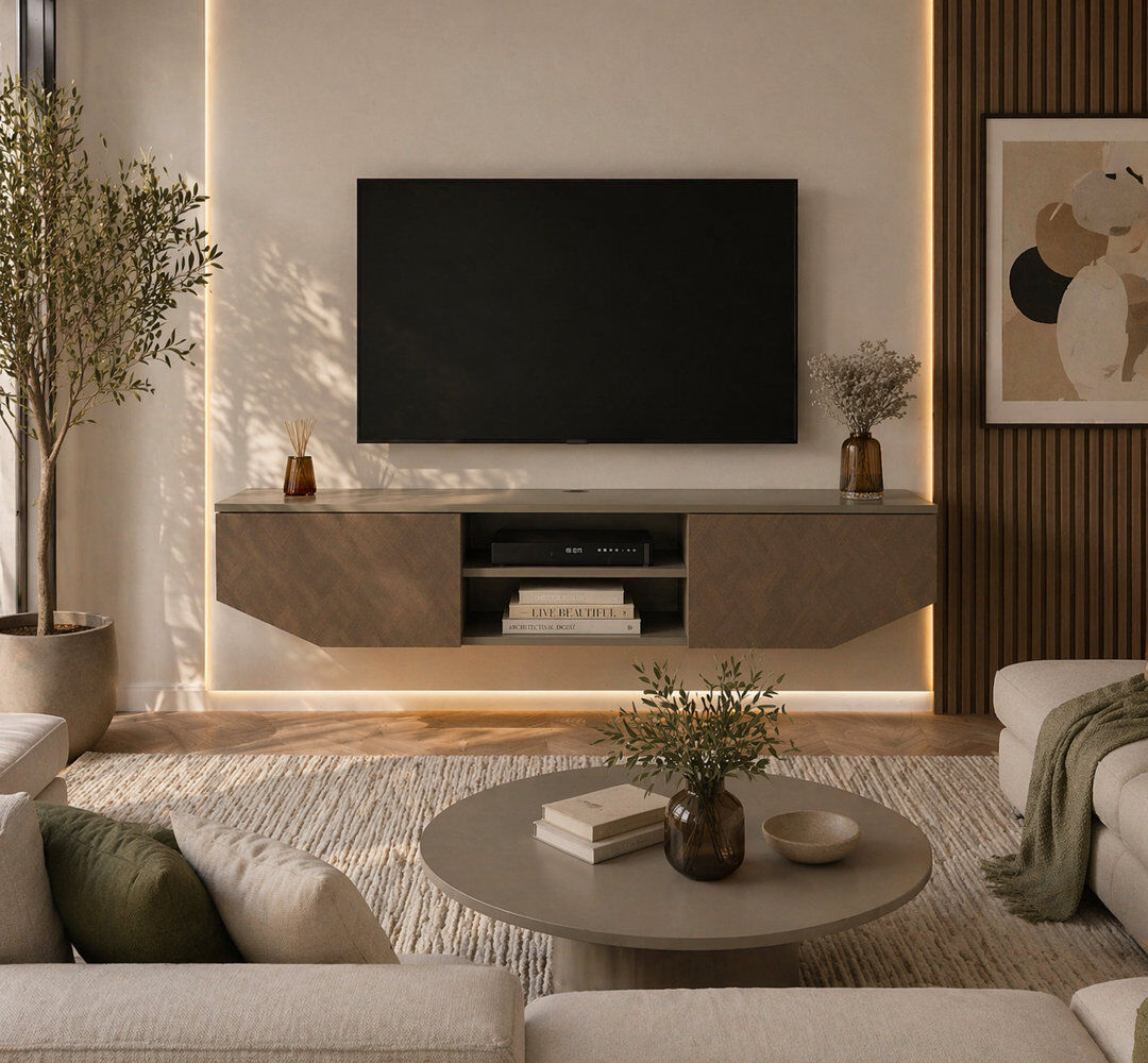 Metro Hera TV Unit For TVs Up To 65 Inch Brown 65"