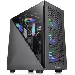 Thermaltake Tt Divider 300 TG Air bk ATX CA-1S2-00M1WN-02 (ATX, mATX, Mini-ITX), PC Gehäuse, Schwarz