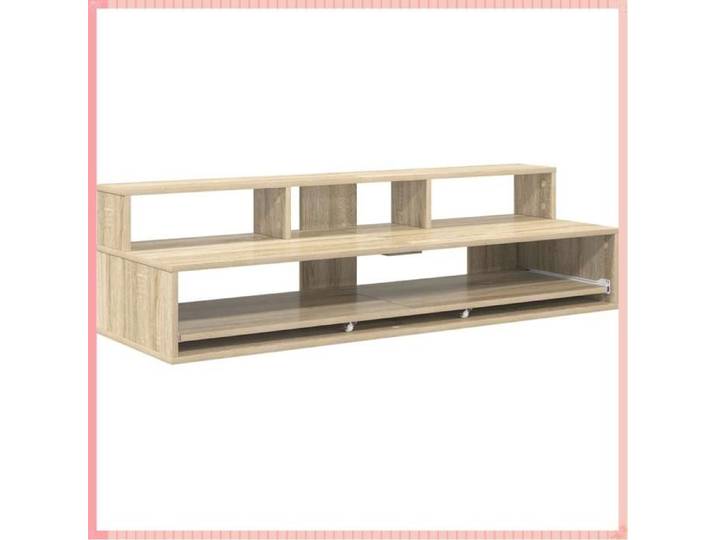 Bureau de studio Sonoma - Bois d'ingénierie - Rangement - Chêne - 110x42 5x36 cm