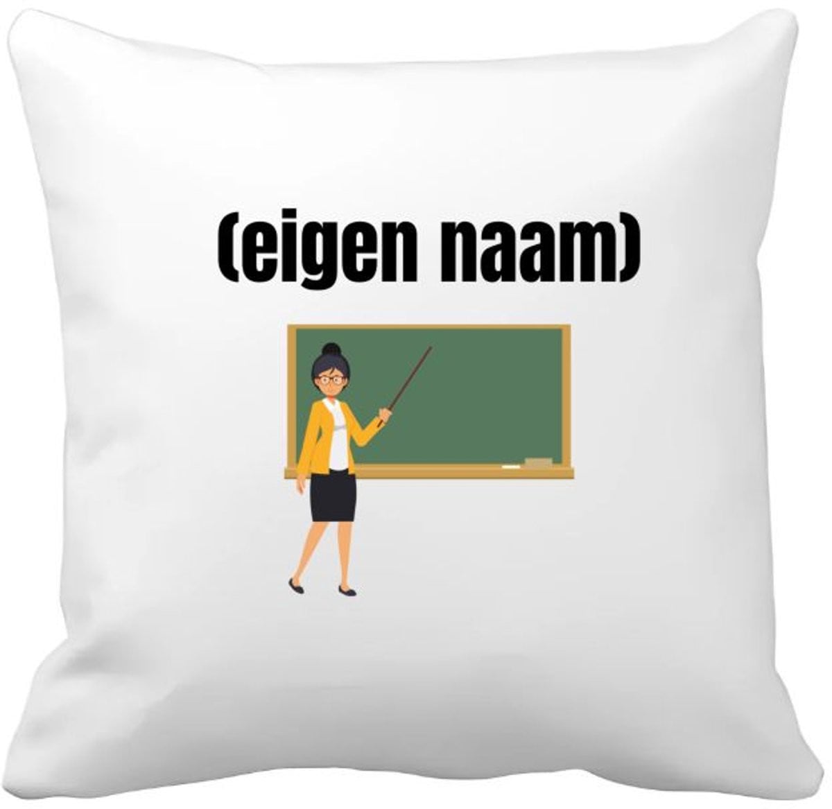 Akyol Kussenhoes Docent met Krijtbord Design - 40 x 40 cm