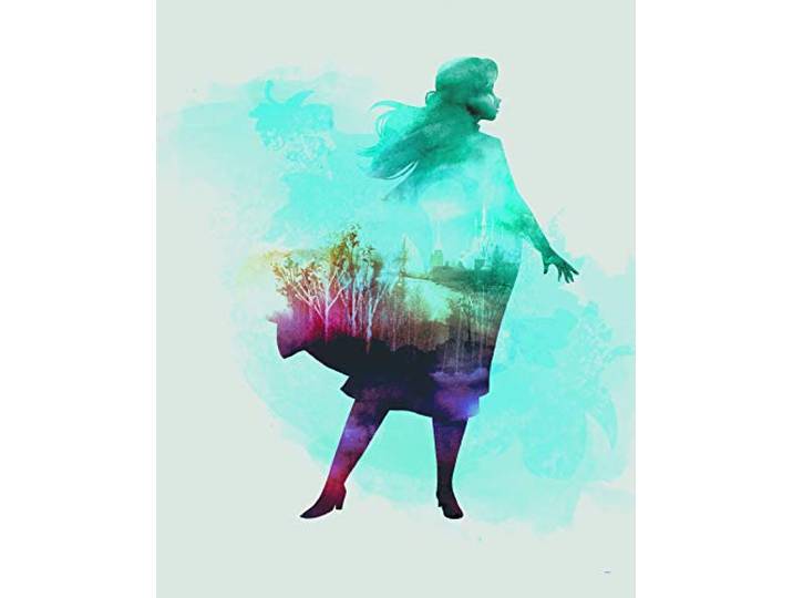 Komar Poster d'Art Mural\, 40cm x 50cm\, Frozen Anna Aquarell