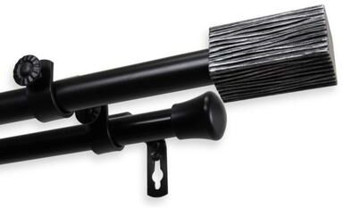 InStyleDesign Birch Adjustable Double Curtain Rod