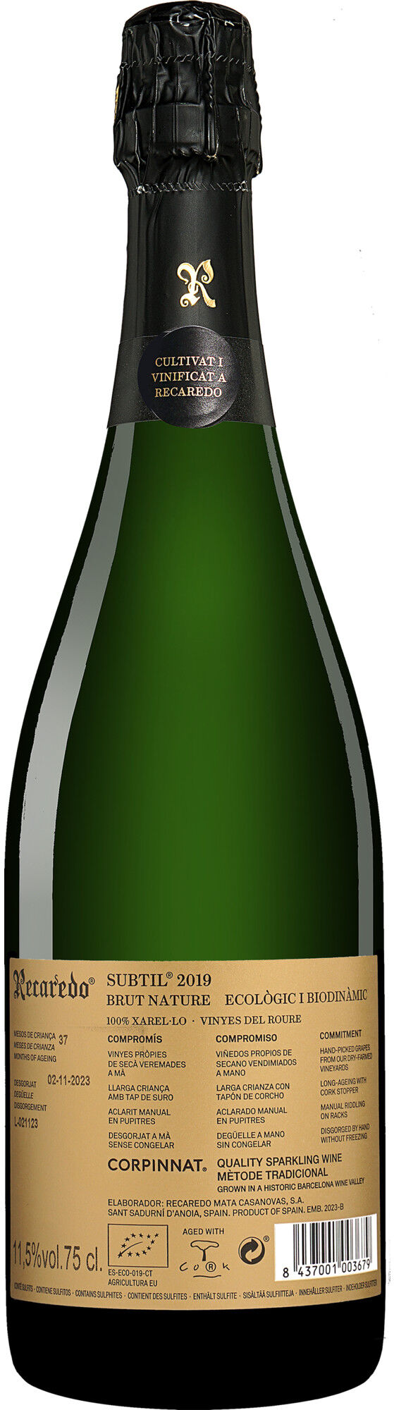 Recaredo »Subtil« Brut Nature 2019 11.5% Vol. Sehr Trocken aus Spanien