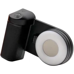 RealPower Selfie Mag Free,Selfieholder,6.000mAh,Selfie Light, Selfie Stick, Schwarz, Weiss