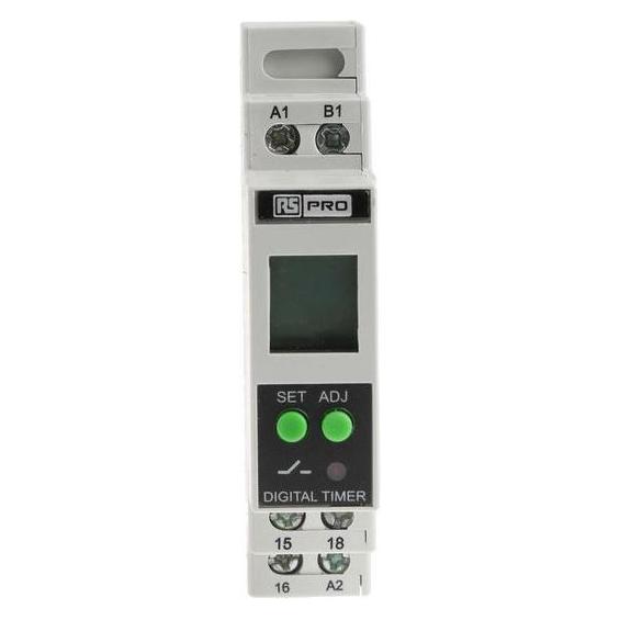 RS PRO 18 Function Time Relay 24-240Vac/dc (8966863)