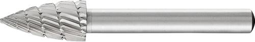 PFERD HSS-Frässtift mit 6-mm-Schaft-Ø, Spitzbogenform K, Zahnung 3