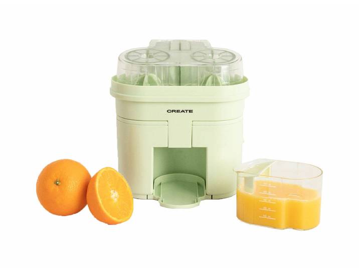 CREATE JUICER DUAL Elektrischer Doppelentsafter 90W Pastellgrün