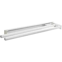 Grimme, Profil + Stange, Geschirrtuch-Auszug Pluto 2-armig 442 mm Alu weiss