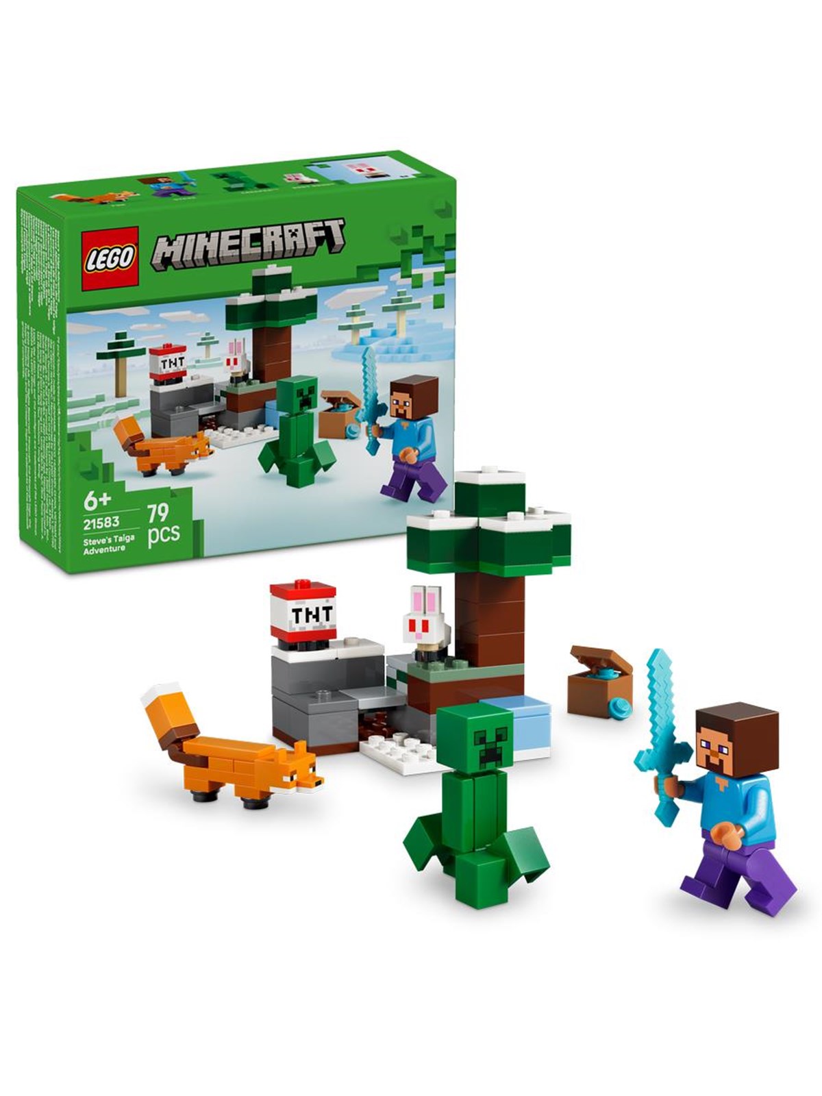 LEGO Minecraft 21583 Steves Abenteuer in der Taiga